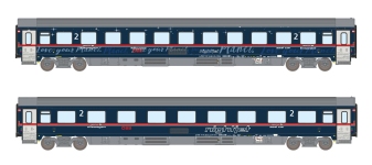 Lemke Collection 25900 - N - 2-tlg. Set Personenwagen Nightjet, ÖBB, Ep. VI